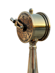 Portalápices telegráfico de latón coleccionable de mediados de siglo, artesanías de Metal únicas modernas náuticas, acero de impresión personalizada para regalo - Product Image 4