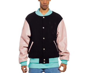 Chaqueta de béisbol vintage 2025 invierno bordado personalizado Letterman hombres Varsity chaqueta para hombre - Product Image 1