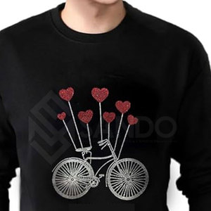 Sudadera personalizada con diamantes de imitación para hombre, sudadera con diamantes de imitación de color liso para hombre, sudadera con diamantes de imitación de alta calidad para hombre - Product Image 6