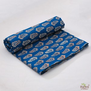 Nuevo 100% algodón azul prusiano rojo blanco Floral impreso tela al por mayor para ropa de mujer camisas-para manualidades al aire libre niños - Product Image 5