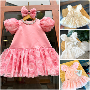 Nhung Nguyen vestido de princesa OEM ODM diario bebé niña chico ropa diario dobladillo con volantes bebé muñeca vestido hecho Vietnam niños edad - Product Image 4
