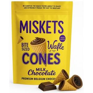 Bretzels enrobés de chocolat au lait Miskets 80g, collation sucrée et salée, bretzels croustillants avec du chocolat au lait lisse, approvisionnement en vrac - Product Image 3