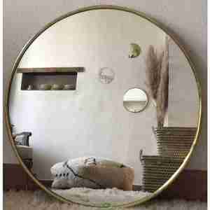 Costume de miroir à forte demande exportateur indien artisanat de miroir rond en métal en Inde avec miroir rond à cadre en métal de haute qualité - Product Image 3