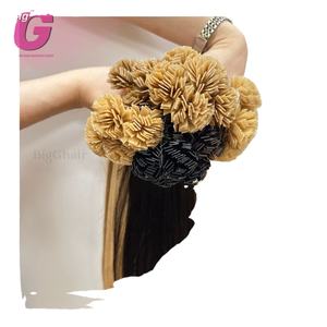 Venta al por mayor de doble dibujado vietnamita recto de onda profunda Remy extensiones de cabello punta plana pelucas de encaje con base larga de Vietnam - Product Image 2