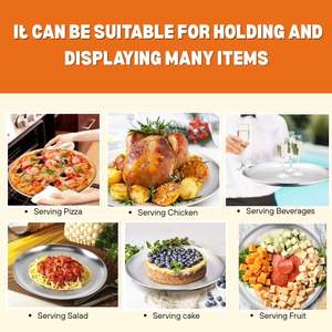 Moule à pizza en alliage d'aluminium antiadhésif et plaque de cuisson au barbecue pour la préparation des aliments à la maison moule à gâteau plats et casseroles de cuisson vente de gros - Product Image 5