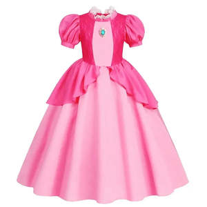 Vestido de Princesa Rosalina Peach Daisy para Niñas - Product Image 3