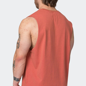 Muscle Fit ropa culturismo chaleco camisetas para hombres precio al por mayor entrenamiento personalizado hombres camisetas en MOQ bajo - Product Image 4