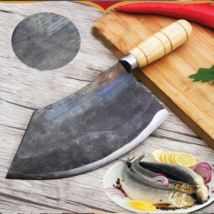 Couteau de Chef de cuisine en acier au carbone fait à la main de qualité supérieure couteau de coupe de légumes avec gaine en cuir - Product Image 2