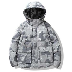 Blouson d'hiver décontracté pour homme, style streetwear, col montant, imperméable, écologique, service OEM, état neuf - Product Image 1