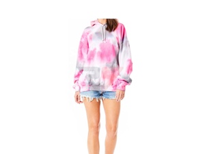 Servicio OEM de alta calidad Precio al por mayor Personalizado Hecho en fábrica 100% Algodón Elegante Top Pullover Tie Dye Mujeres Sudaderas con capucha - Product Image 5