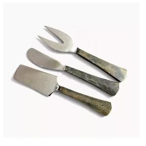 Juego de Quesos de Metal de 3 Piezas con Mango Forjado a Mano, Nuevo Juego de Quesos de Metal, Juego de Cubiertos de Metal, Precio al por Mayor - Product Image 4