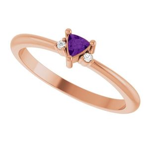 Anillo con Acentos de Joyería Fina de 14K Stuller 72435:201P, Diseño Geométrico en Platino con Piedras Naturales, Baño de Rodio, Certificado IGI SI - Product Image 5