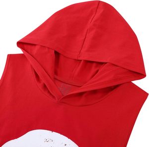 LOGO personnalisé populaire 100% coton musculation musculation hommes sans manches Gym à capuche coupé t-shirt entraînement à capuche débardeurs - Product Image 4