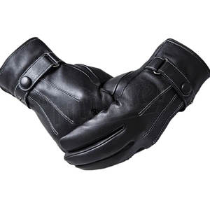 Gants en cuir tendance pour hommes et femmes, gants luxueux, cuir véritable doux, gants d'hiver super confortables - Product Image 1