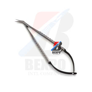 Castroviejo ชุดกรรไกรผ่าตัดแบบโค้งสีดำครึ่งชุดเครื่องมือทันตกรรมแบบใช้มือ - Product Image 3