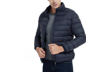 Nueva Chaqueta de Plumón Ligera de Invierno para Hombre, Diseño Personalizado de Alta Calidad al por Mayor, Chaqueta Acolchada con Cuello Alto para Hombre - Product Image 1