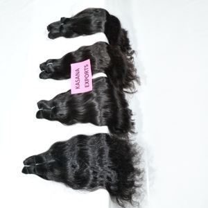100% Cuticule de couleur naturelle alignée chimiquement traitée Extensions humaines à ondes profondes Indian Raw Bundle Remy Manufactured Straight - Product Image 4