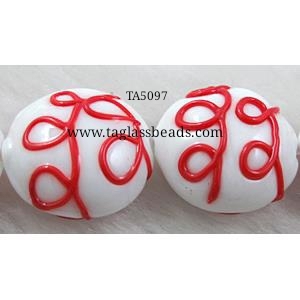 Cuentas de vidrio de Murano dicromáticas de alta calidad, multicolor, planas y redondas con papel de aluminio, el mejor precio disponible - Product Image 3