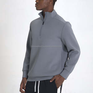 Sudadera de manga larga con media cremallera para hombre de alta calidad, sudadera térmica de algodón 100% para invierno, gran oferta, diseño personalizado - Product Image 2