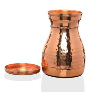 Jarra de Cobre de Alta Calidad con Tapa, Diseño Clásico, Gran Capacidad, Beneficios Antimicrobianos para el Hogar y Viajes - Product Image 1