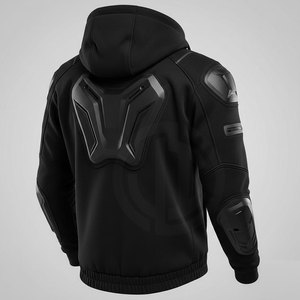 Comfortable Solid Hooded Winter Motorbike Hoodies 2026 Eco-Friendly Breathable Polyester/Cotton Fleece Moto Biker Style - Product Image 2