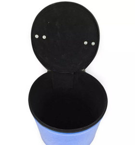 Fez Cap Case Imitación de cuero azul Elegante Fez Hat Storage Masonic Regalia Calidad superior por encargo Cown Cap Cases - Product Image 4