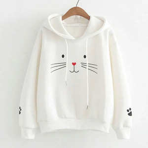 Venta caliente de manga larga Color sólido Mujeres Sudaderas con capucha de lana Mujeres 100% Algodón Cremallera Mujeres Sudaderas con capucha - Product Image 2