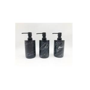 Ensemble de salle de bain en résine époxy, bouteille de lavage à la main et porte-brosse de pompe en laiton avec ensemble de 2 pièces articles décoratifs - Product Image 4