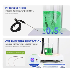 <span class=keywords><strong>Agitador</strong></span> Magnético con Superficie <span class=keywords><strong>de</strong></span> Calentamiento, Motor sin Escobillas <span class=keywords><strong>de</strong></span> CC, Placa <span class=keywords><strong>de</strong></span> Trabajo <span class=keywords><strong>de</strong></span> <span class=keywords><strong>Vidrio</strong></span> Templado, Capacidad <span class=keywords><strong>de</strong></span> 5L, Velocidad Ajustable para <span class=keywords><strong>Uso</strong></span> en <span class=keywords><strong>Laboratorio</strong></span> - Product Image 5