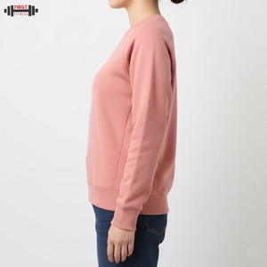Sudadera de Invierno de Alta Calidad con Estampado Personalizado, Transpirable, de Forro Polar, para Mujer, Estilo Holgado, Cuello en V, Logotipo Frontal, de Algodón - Product Image 5