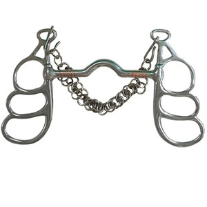 Bocado de Mariposa de Acero Inoxidable para Equitación, Construcción Pulida y Duradera con Cadena para Entrenamiento - Product Image 6