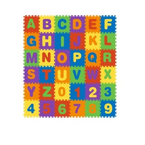 Juguete educativo para niños Alfabeto colorido y número Espuma EVA Enclavamiento Estera de rompecabezas no tóxica ecológica - Product Image 4