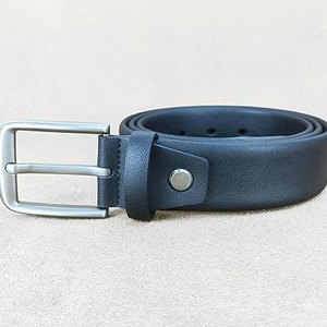 Ceinture décontractée pour homme de marque supérieure, en cuir de vachette véritable, boucle en alliage, design professionnel solide, couleur et logo personnalisables, haute qualité - Product Image 2