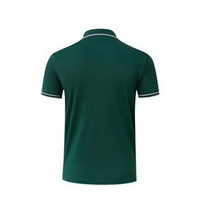 Polo al mejor precio de marca de lujo con logotipo bordado de algodón para hombre de color sólido de último diseño - Product Image 6