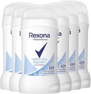 For MotionSense Herbal Cotton Dry Anti-Perspirant <b>Deodorant</b> <b>Stick</b> 40ml with 48-Hour Protection Against Body Odour (Pack 6) - Product Image 3