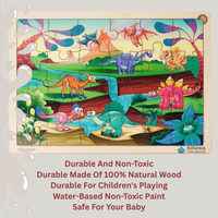 Puzzle animal dinosaure en MDF multicolore pour enfants Puzzle éducatif interactif pour tout-petits et enfants