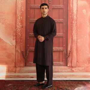 Traje Étnico de 2 Piezas para Hombre, Estilo Pakistaní Musulmán, Shalwar Kameez, Talla Grande, Casual, con Cierre, Transpirable, Venta al por Mayor de Fábrica, OEM ODM - Product Image 3