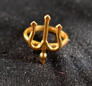 Trident Symbol Adjustable <b>Ring</b> for Men and Women Spiritual Trishul Design Inspired by <b>Lord</b> Shiva Fashion <b>Jewelry</b> Bulk Supply - Product Image 1