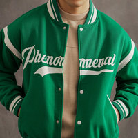 Veste universitaire personnalisée en gros de haute qualité pour hommes veste de baseball en laine chenille graffiti broderie veste universitaire Letterman