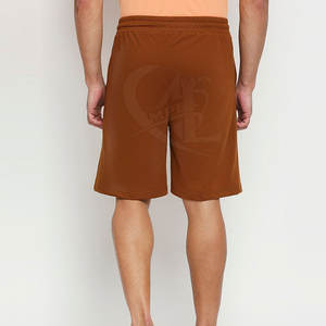 กางเกงขาสั้นผ้าฝ้าย100% สำหรับผู้ชายชุดลำลองผ้าฝ้ายสีพื้นสำหรับผู้ใหญ่ออกแบบได้ตามต้องการ - Product Image 3