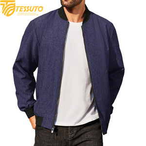 Men's Relaxed-Fit Lightweight Stretch Zip-Up Bomber <b>Jacket</b> - Product Image 1