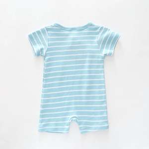 ชุดบอดี้สูทครึ่งแขนสำหรับเด็กแรกเกิดทารกแรกเกิดแบบธรรมชาติชุดหมีแบบทันสมัยผ้าถักสำหรับทุกเพศแขนสั้นนุ่มสวมใส่สบาย - Product Image 2