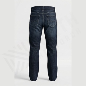 Jeans de Hombre de Alta Calidad, 100% Algodón, Corte Slim Fit, Nuevo Estilo Moderno, Cintura Alta, Pierna Recta, Elásticos, Color Personalizado - Product Image 2