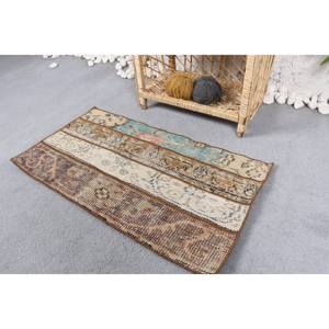 Tapis Vintage en Laine de 150cm X 280cm, Style Patchwork, Tapis en Peluche Marron Beige, Support en Latex de 10mm, Ensembles de Tapis Rectangle pour Adolescents - Product Image 3