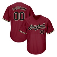 Maillots de baseball personnalisés de bonne qualité, vêtements d'équipe, manches courtes, 100% polyester, élégants et confortables pour les fans de sport et un usage occasionnel