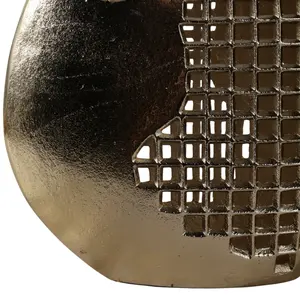 Jarrón de Piso de Hierro Hecho a Mano para Decoración de Interiores de Lujo, Acabado Texturizado Premium, Diseño Costero para Bodas, Florero - Product Image 4