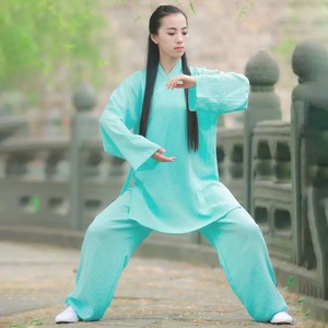 Jiu jitsu kimono traditionnel chinois Wudang lin Taiji Robe taoïste pratique porter des arts martiaux Performance tenue et costume Zen - Product Image 1