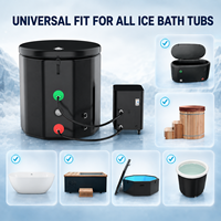 CHILLMEND Système de cryothérapie extérieur intelligent Wi-Fi pour bain de glace commercial, équipement de récupération pour athlètes