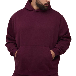 Premium hommes sweat à capuche coupe régulière à capuche 100% coton polaire pull hiver perlé Streetwear mode en gros en vrac - Product Image 3