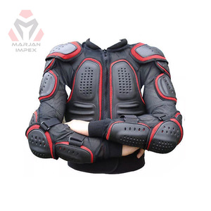 Chaqueta de Seguridad para Motocicleta MARJAN IMPEX, Unisex, Manga Larga, Protección Corporal, Transpirable, 220g, Tinte Liso, 100% Poliéster, Color Negro, Verano - Product Image 1